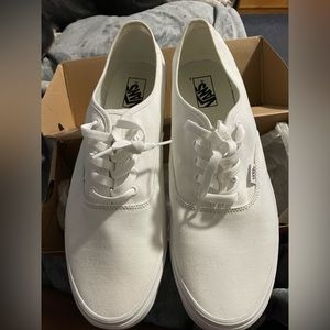Brand new size 14 white vans